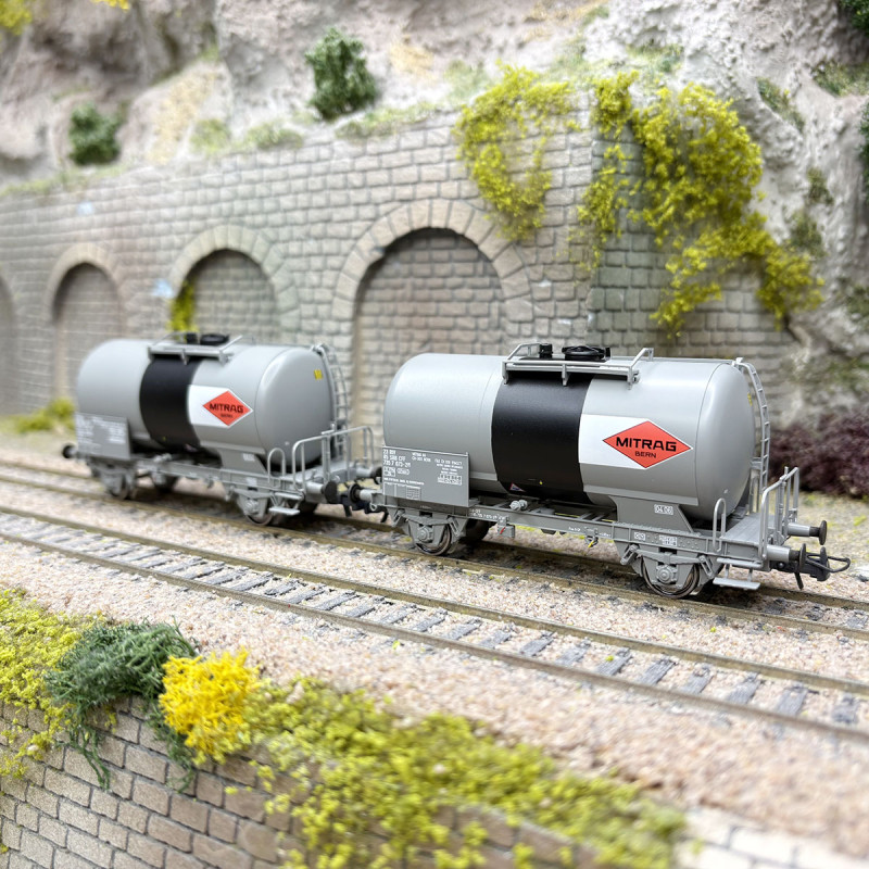 Coffret 2 wagons citernes MITRAG SBB CFF, Ep. V - ROCO 6600196 - HO 1/87