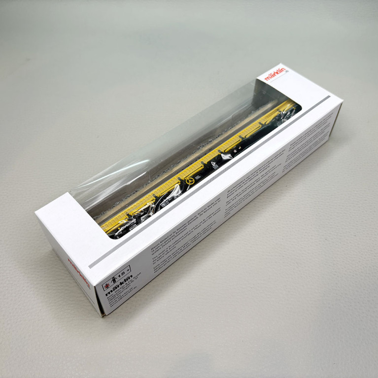 Wagon à bords bas type Res, ranchers pliables, chargement ballast, «On Rail GmbH», Ep. VI - MÄRKLIN 47168 - HO 1/87