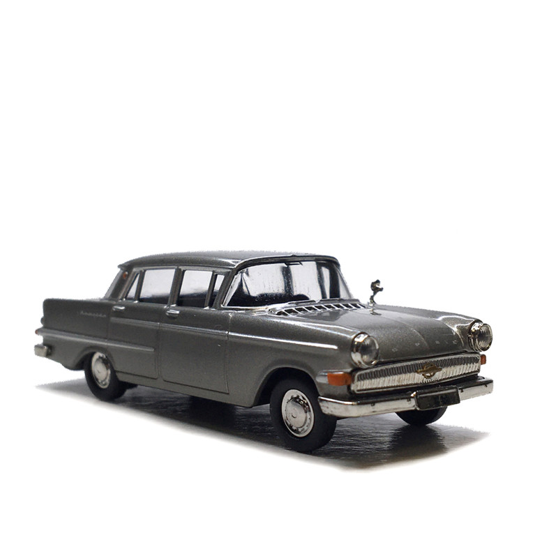 Opel Kapitän P2.6, gris métallisé, 1959 - BREKINA 20818 - HO 1/87