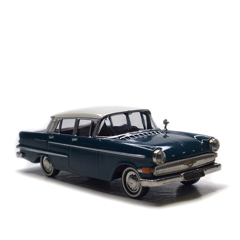 Opel Kapitän P2.6, bleu, blanc, 1959 - BREKINA 20819 - HO 1/87