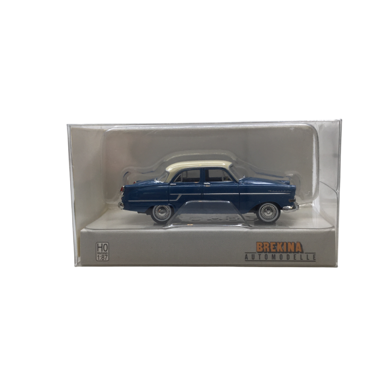 Opel Kapitän, bleu, blanc, 1956 - BREKINA 20888- HO 1/87