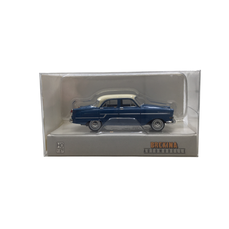 Opel Kapitän, bleu, blanc, 1956 - BREKINA 20888- HO 1/87