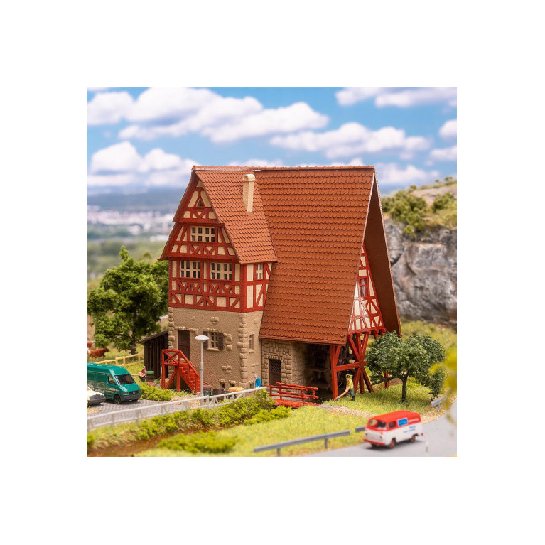 Moulin à vent avec roue de moulin - Faller 232134 - N 1/160