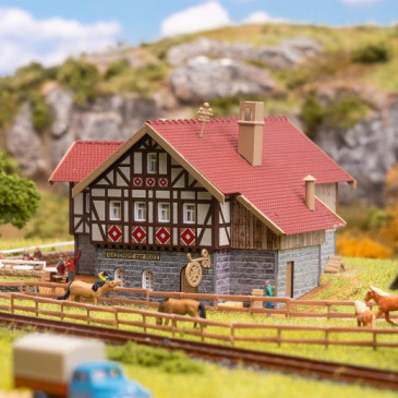 Auberge Zur Post avec jardin de bière - Faller 232138 - N 1/160