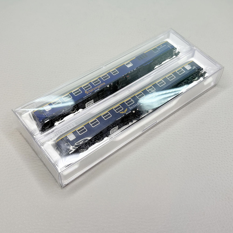 Coffret Set 2 voiture Am et wagon-bar WGm Schützengarten Suisse Train Bleu, Ep. VI - FLEISCHMANN 6260083 - N 1/160