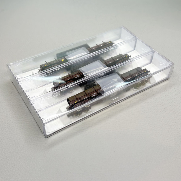 Coffret Set 1 wagons à ranchers type Res chargement tubes acier ÖBB, Ep. IV - FLEISCHMANN 6660142 - N 1/160