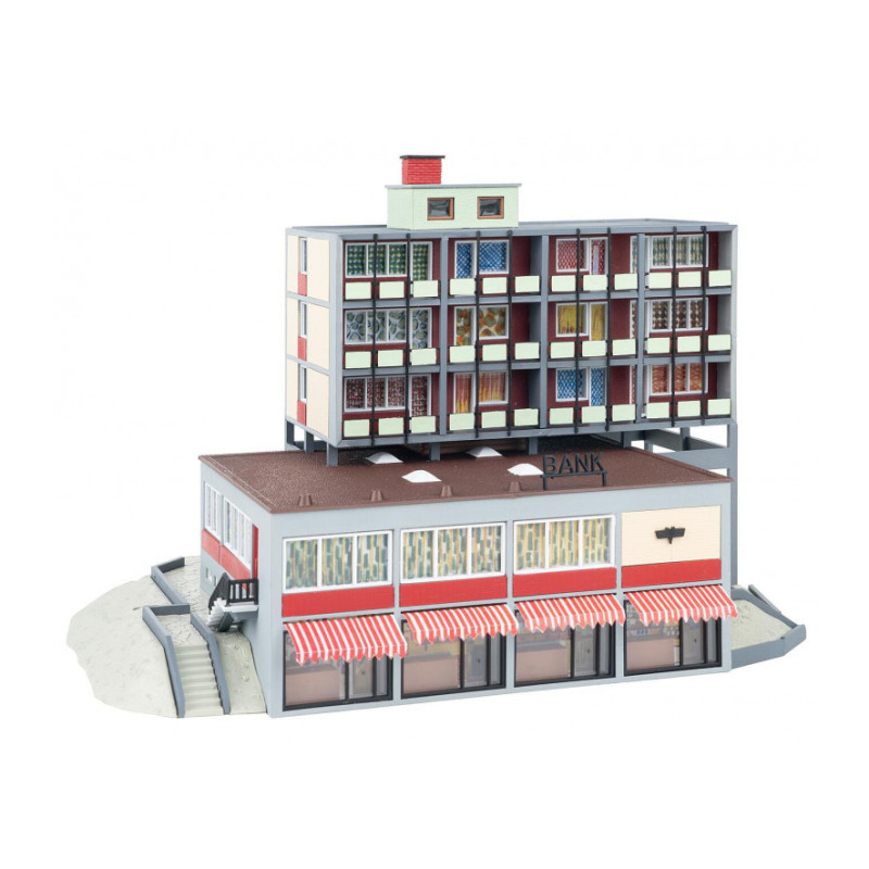 Bâtiment bancaire moderne, B-928 - Faller 109928 - HO 1/87