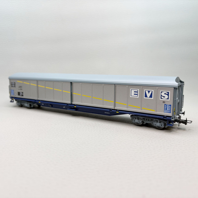 Wagon à parois coulissantes type Habis EVS livrée argentée SNCF, Ep. IV - JOUEF HJ6300 - HO 1/87