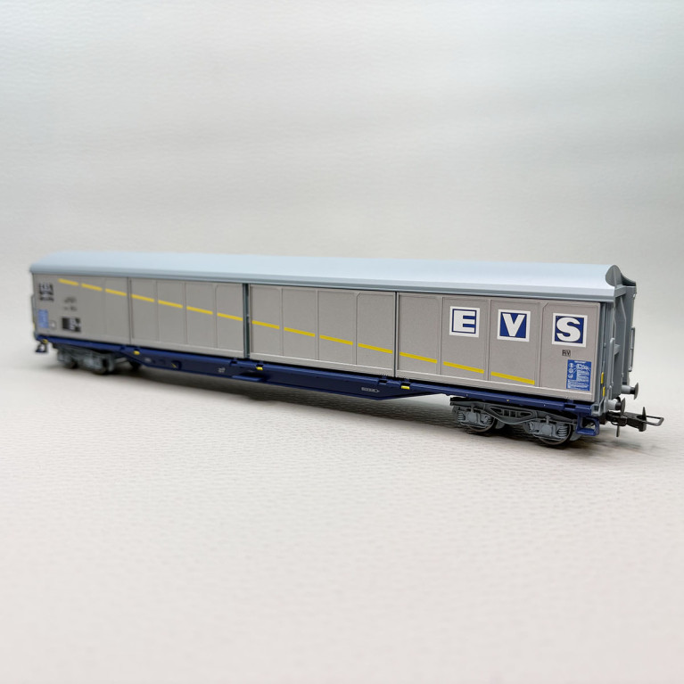 Wagon à parois coulissantes type Habis EVS livrée argentée SNCF, Ep. IV - JOUEF HJ6300 - HO 1/87