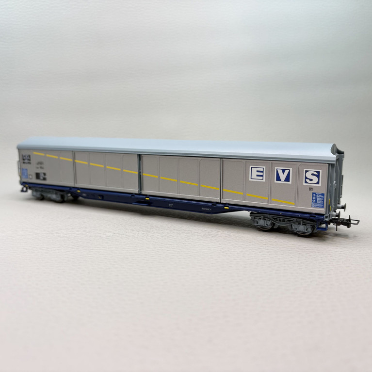 Wagon à parois coulissantes type Habis EVS livrée argentée SNCF, Ep. IV - JOUEF HJ6300 - HO 1/87