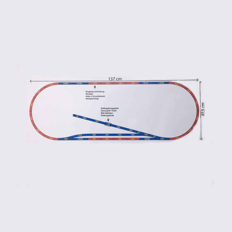 Coffret de Rails complémentaires B1 - MINITRIX 14321 - N 1/160