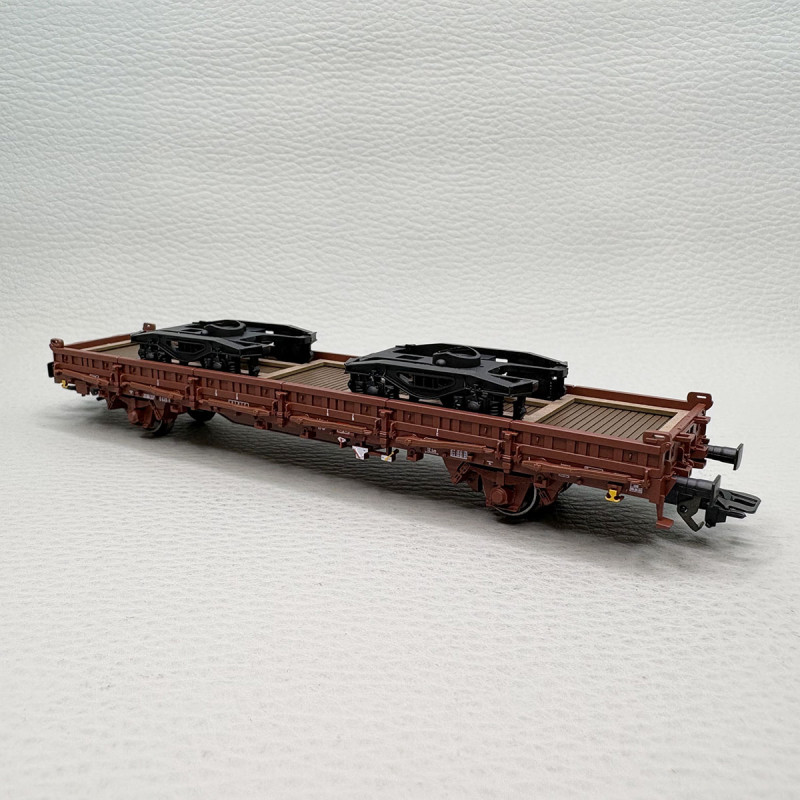 Wagon à ranchers pivotants type Ks 446 chargement 2 bogies Y25 DB AG, Ep. V - MÄRKLIN 46409 - HO 1/87