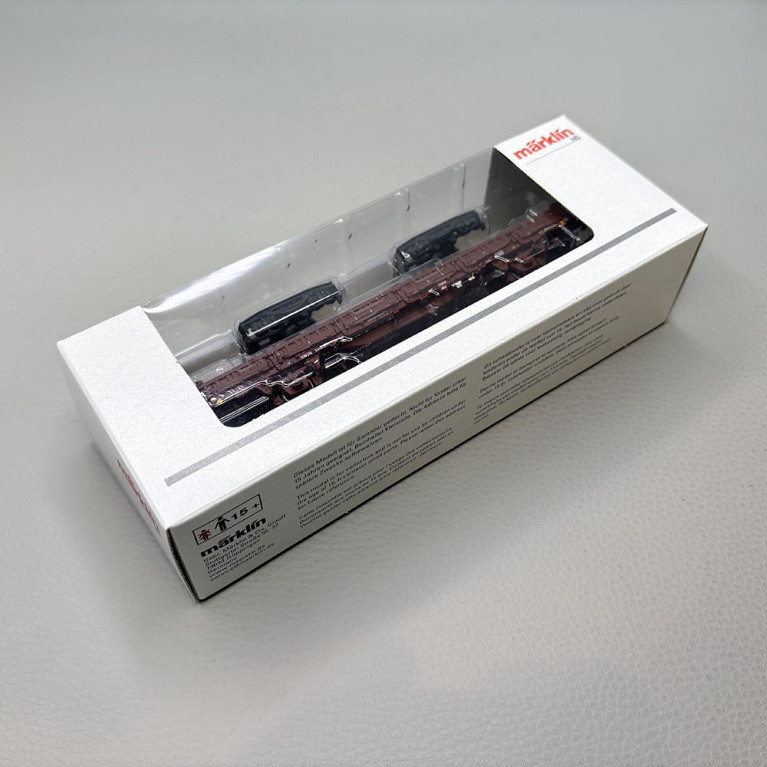 Wagon à ranchers pivotants type Ks 446 chargement 2 bogies Y25 DB AG, Ep. V - MÄRKLIN 46409 - HO 1/87