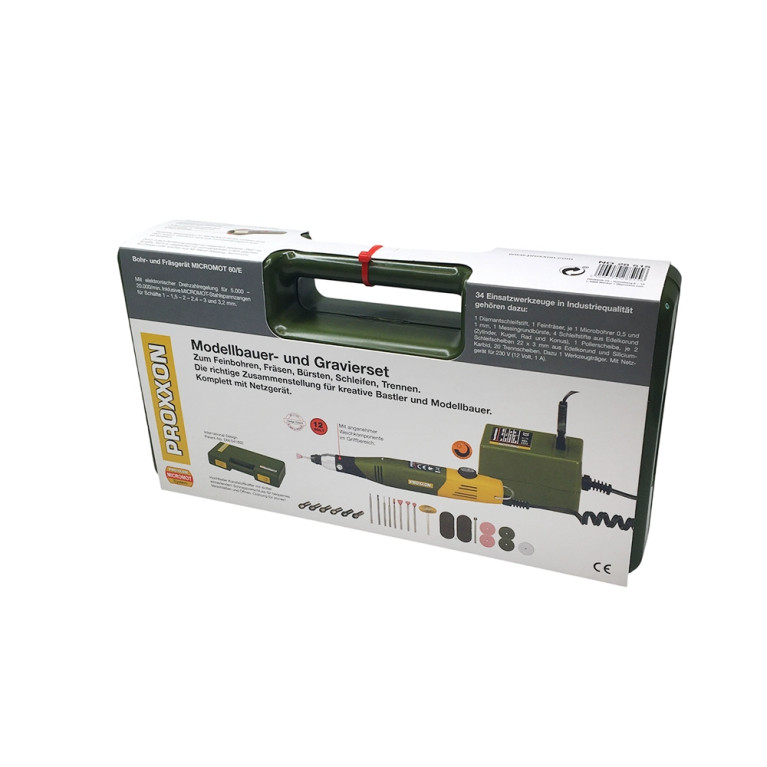 Perceuse-fraiseuse + Set de gravure pour modélistes - PROXXON 28515