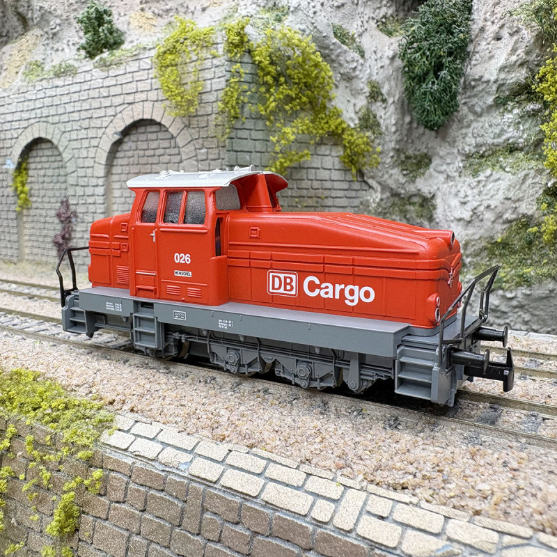 Locomotive diesel manœuvre Henschel DHG 500 livrée rouge DB Cargo Start up, Ep. VI - MÄRKLIN 36506 - HO 1/87