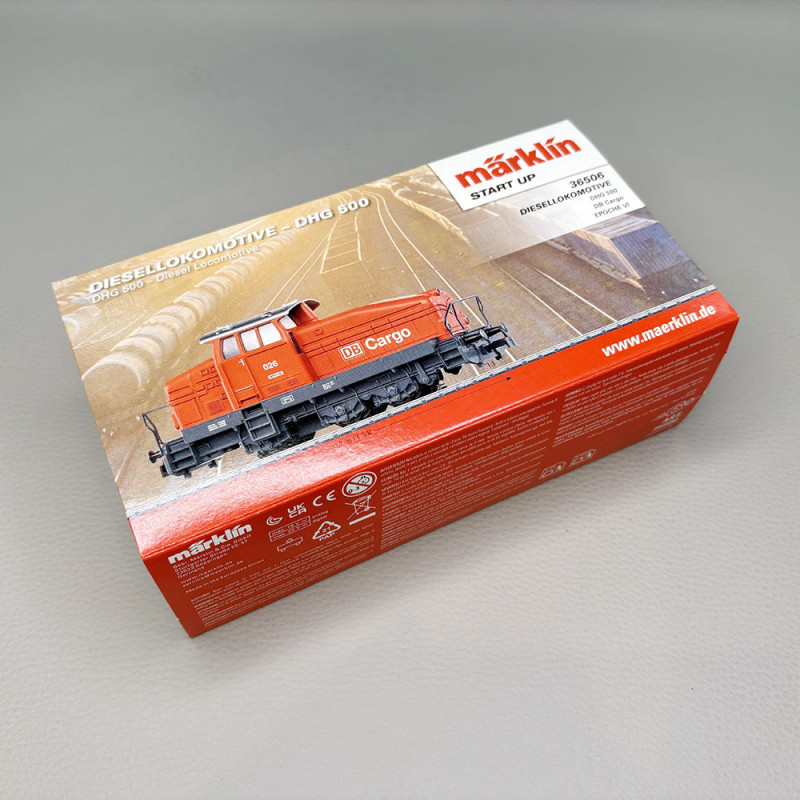 Locomotive diesel manœuvre Henschel DHG 500 livrée rouge DB Cargo Start up, Ep. VI - MÄRKLIN 36506 - HO 1/87