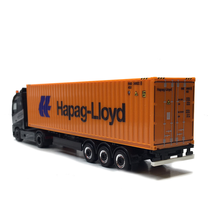 Volvo FH GL 2020, Patrick Heim, Hapag Lloyd, semi-remorque porte-conteneurs - HERPA 320382 - HO 1/87