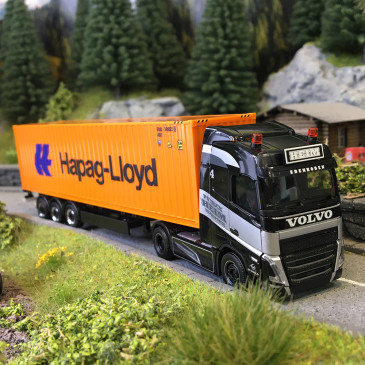 Volvo FH GL 2020, Patrick Heim, Hapag Lloyd, semi-remorque porte-conteneurs - HERPA 320582 - HO 1/87