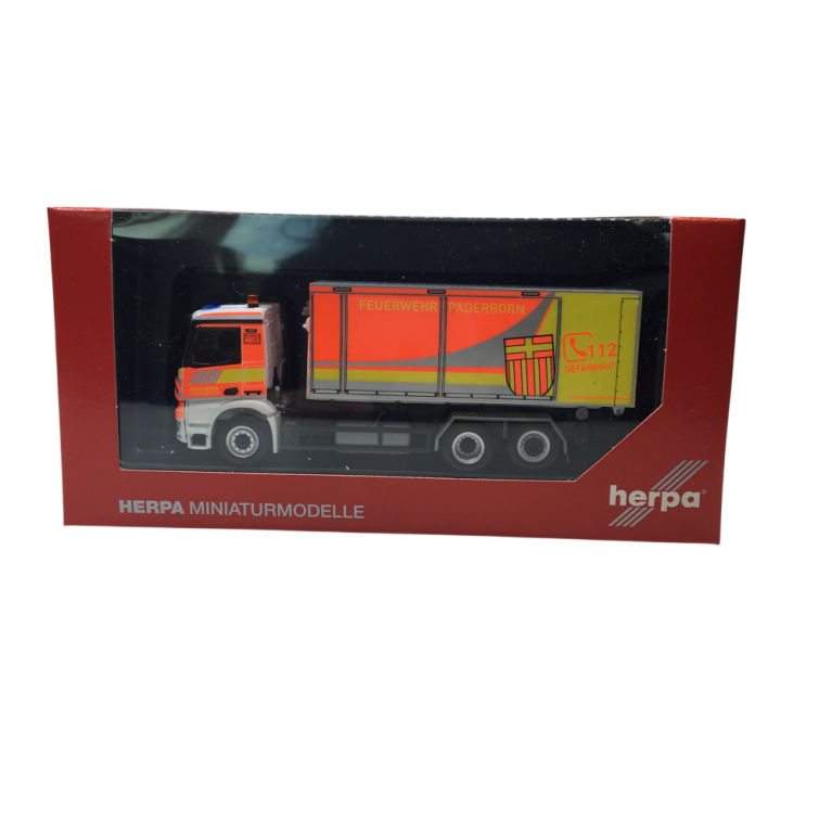 Mercedes Benz Arocs M, brigade des pompiers de Paderborn - HERPA 098854 - HO 1/87