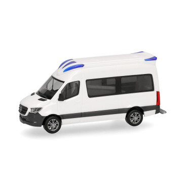 Minikit, Mercedes Benz Sprinter '18, véhicule de secours, Delfis, blanc - HERPA 014229 - HO 1/87