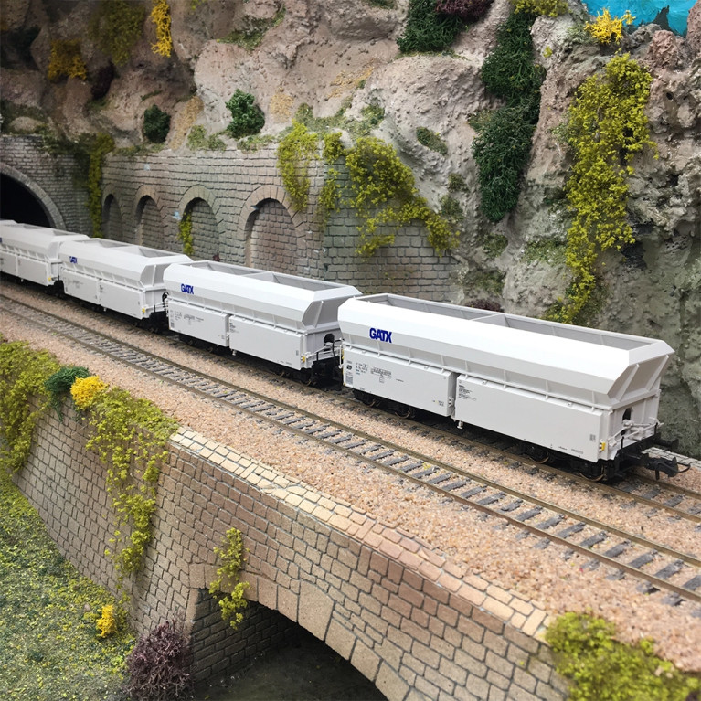 Coffret 6 wagons à déchargement automatique type Falns GATX, Ep. VI - ROCO 6600220 - HO 1/87