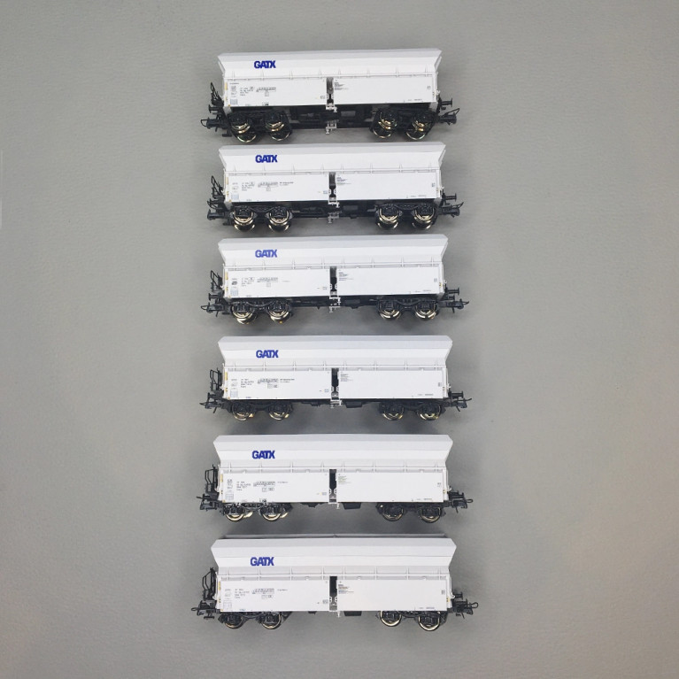 Coffret 6 wagons à déchargement automatique type Falns GATX, Ep. VI - ROCO 6600220 - HO 1/87