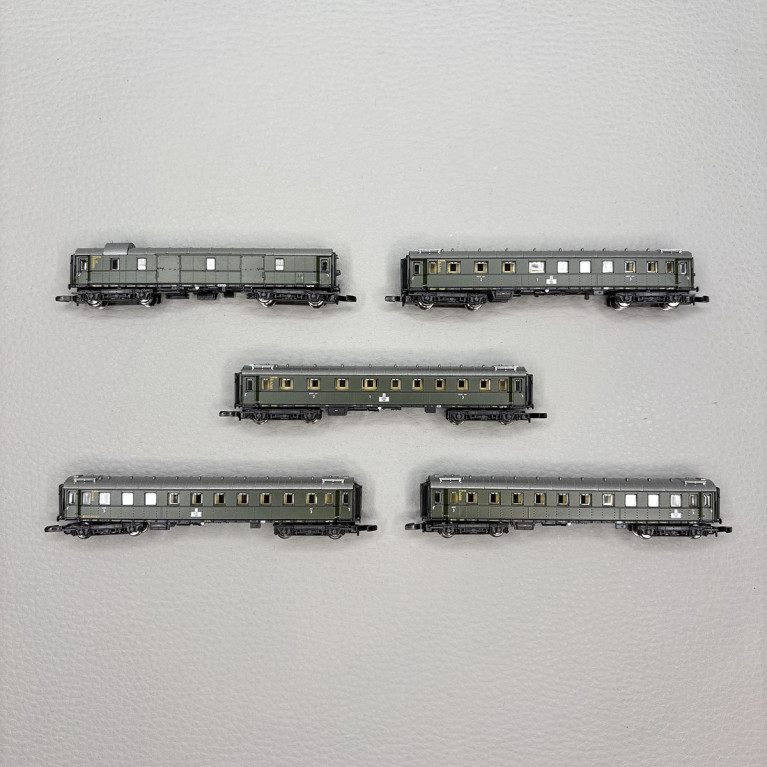 Coffret 5 voitures express type standard 1928-1930 Gruppe 29 DB, Ep. III - MÄRKLIN 87620 - Z 1/220