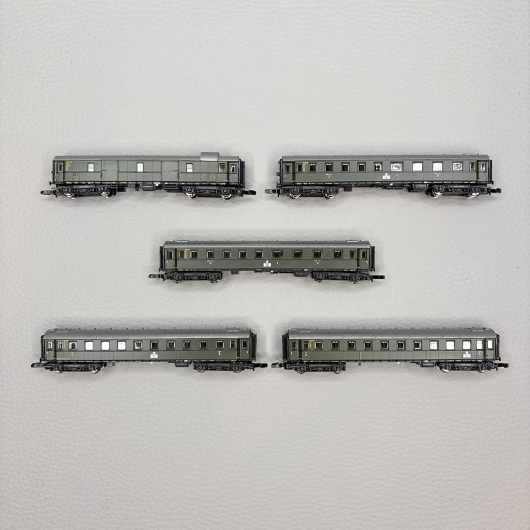 Coffret 5 voitures express type standard 1928-1930 Gruppe 29 DB, Ep. III - MÄRKLIN 87620 - Z 1/220