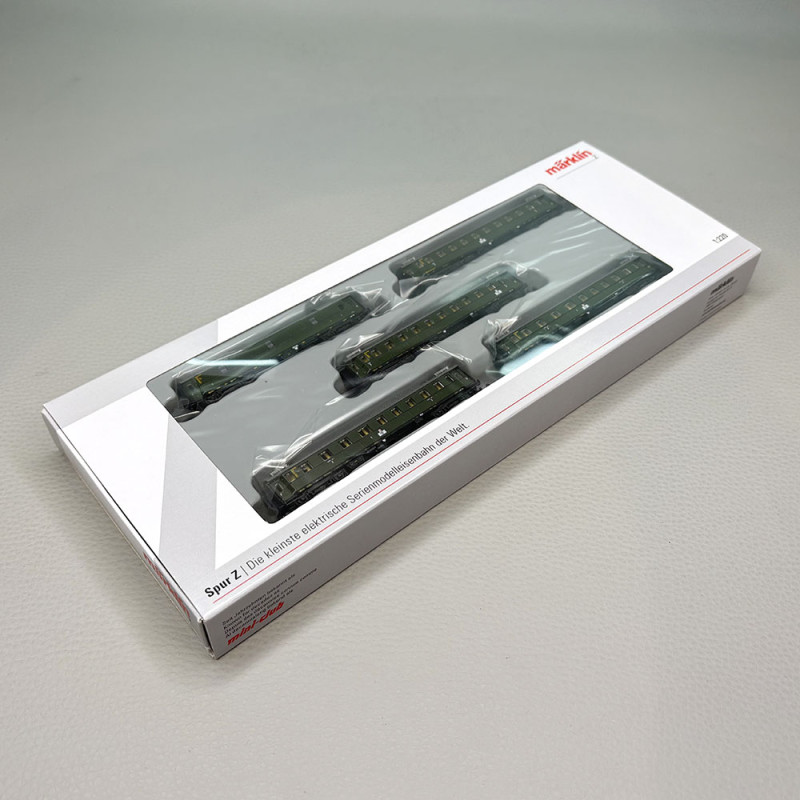 Coffret 5 voitures express type standard 1928-1930 Gruppe 29 DB, Ep. III - MÄRKLIN 87620 - Z 1/220