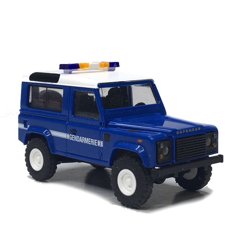 Land rover, Defender 90, gendarmerie - BUSCH 54317 - HO 1/87