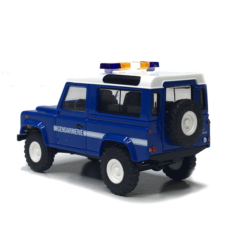 Land rover, Defender 90, gendarmerie - BUSCH 54317 - HO 1/87