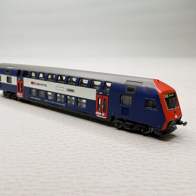 Coffret Züricher S-Bahn locomotive Re 420 LION et 3 voitures 2 niveaux SBB CFF, Ep. VI - MÄRKLIN 81195 - Z 1/220