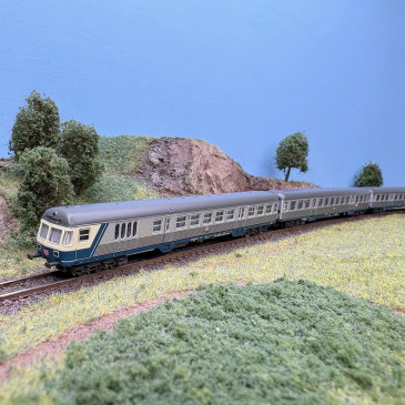 Coffret Karlsruher Kopf 3 voitures Silberlingen Bn 719 ABn 703 BDnrzf 740 DB AG, Ep. V - MÄRKLIN 87183 - Z 1/220