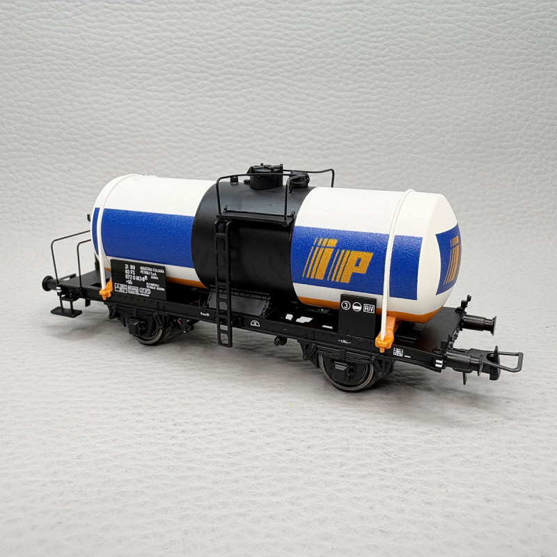 Coffret 2 wagons citernes 2 essieux IP sans cabine de frein FS, Ep. IV - RIVAROSSI HR6709 - HO 1/87