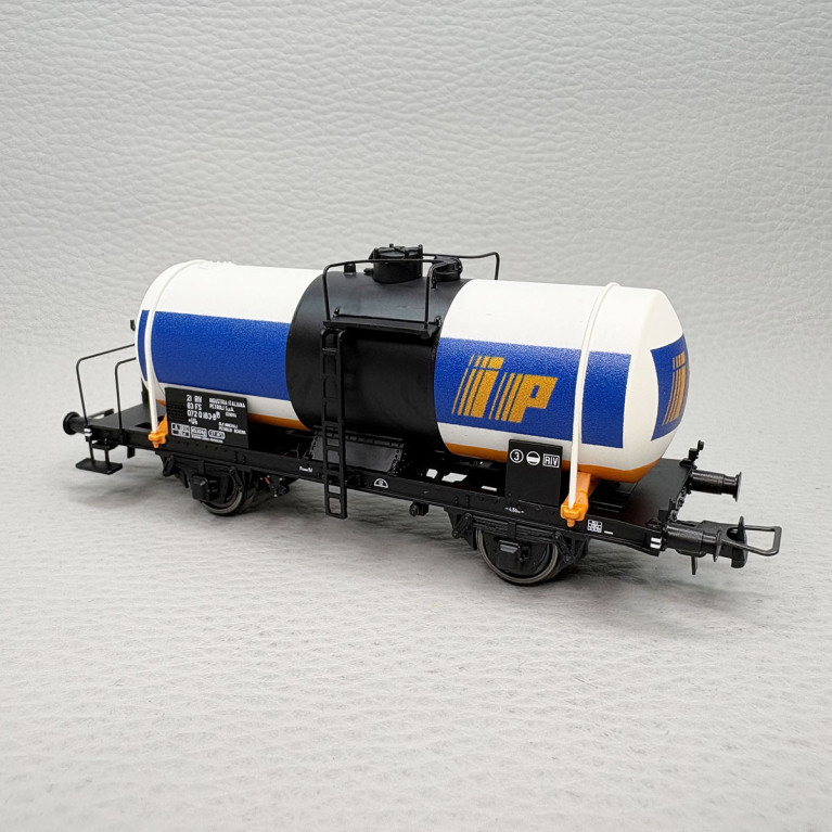 Coffret 2 wagons citernes 2 essieux IP sans cabine de frein FS, Ep. IV - RIVAROSSI HR6709 - HO 1/87