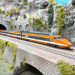 TGV PSE N°5 rame d'origine 5 éléments livrée orange SNCF, Ep. IV - REE TGV005 / TGV005S / TGV005SAC - HO 1/87