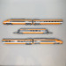 TGV PSE N°5 rame d'origine 5 éléments livrée orange SNCF, Ep. IV - REE TGV005 / TGV005S / TGV005SAC - HO 1/87