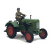 Fendt F15, Dieselross, avec fermier et bidons de lait - BUSCH 54154 - HO 1/87