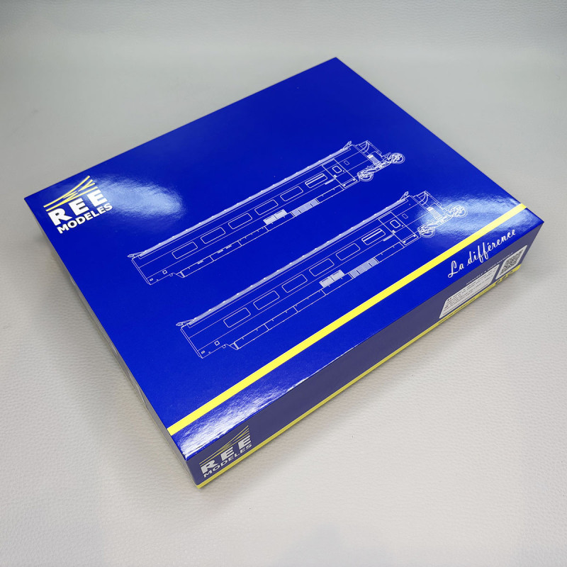 Coffret complément 2 remorques R3 R7 TGV PSE N°5 SNCF, Ep. IV - REE TGV007SAC - HO 1/87