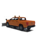 Ford ranger, à plateau avec chasse-neige, orange - BUSCH 52862 - HO 1/87