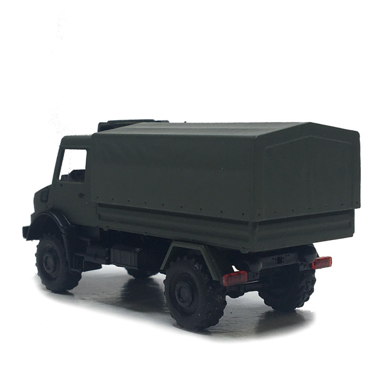 Mercedes Benz, Unimog U5023, véhicule militaire avec treuil - BUSCH 51058 - HO 1/87