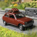Renault 5 TL, rouge, galerie de toit et valises - SAI 1766 - HO 1/87