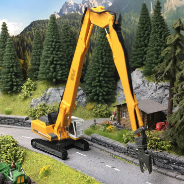Liebher 954 Litronic, pelle sur chenille, avec fraise de démolition - HERPA 152006-001 - HO 1/87