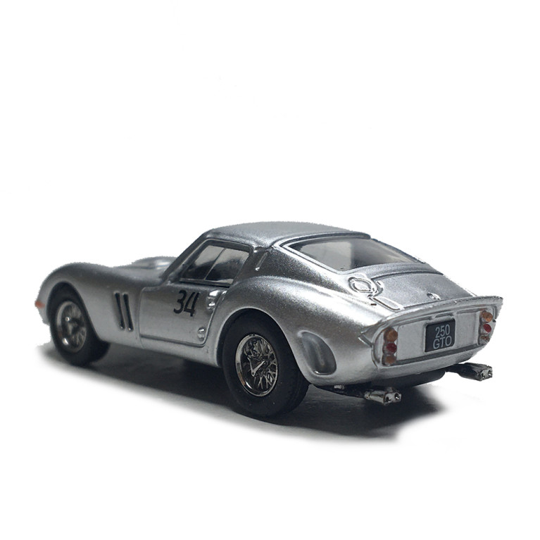MicroCity, Ferrari 250 GTO 34, argent  - HERPA 87MC000060 - HO 1/87