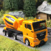 Camion-malaxeur à béton, MAN TGX GN, semi-remorque, orange - HERPA 320573 - HO 1/87