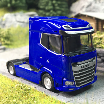 DAF XG restylé, tracteur porteur, 2 essieux, bleu - HERPA 320887 - HO 1/87