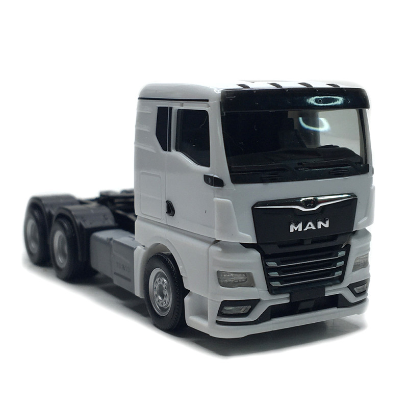 MAN TGX GN, tracteur porteur, 3 essieux, blanc - HERPA 320559 - HO 1/87
