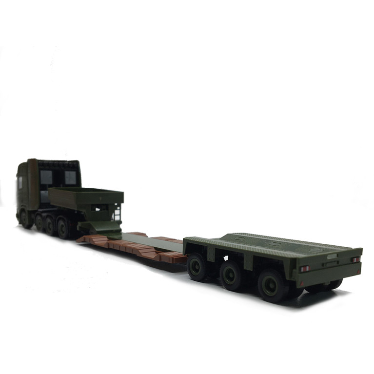 Scania CR 20HD, armée Danoise, semi-remorque surbaissé - HERPA 747295 - HO 1/87