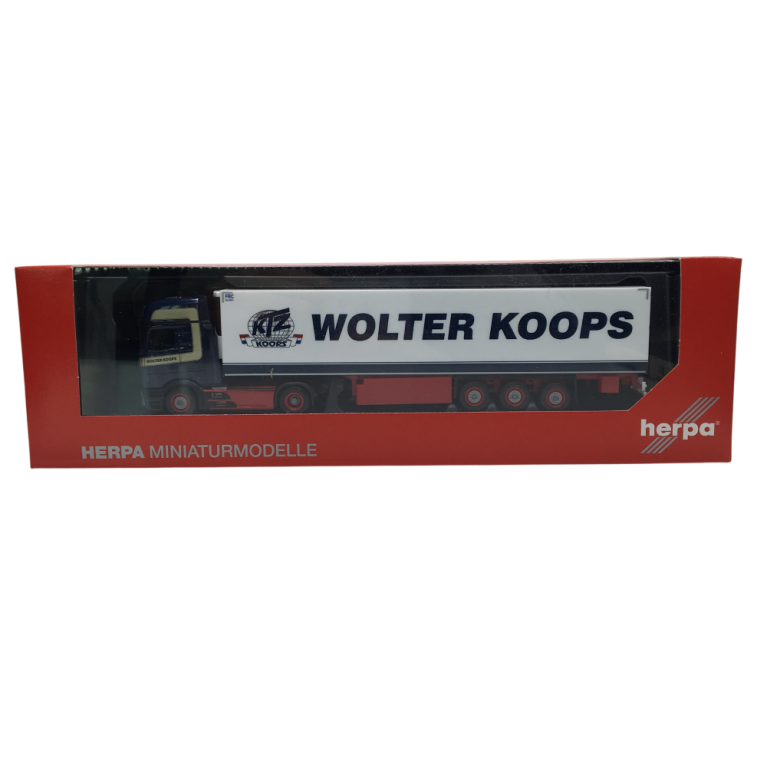 Mercedes Benz Actros L ProCabin Gigaspace, semi-remorque frigorifique, Wolter Koops - HERPA 319966 - HO 1/87