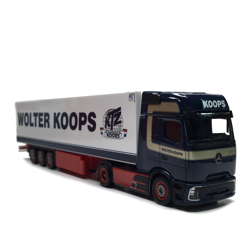 Mercedes Benz Actros L ProCabin Gigaspace, semi-remorque frigorifique, Wolter Koops - HERPA 319966 - HO 1/87